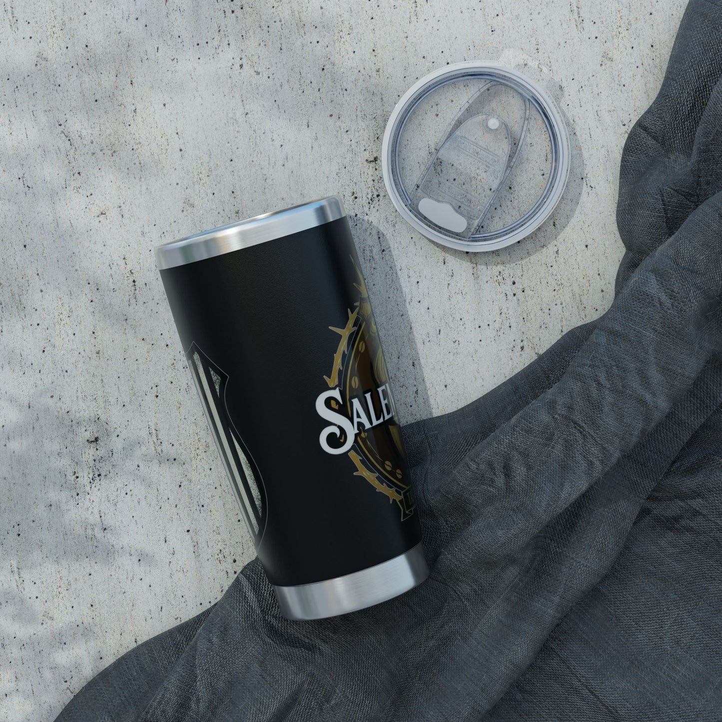 SalemBrews 20oz Blue Line Black Tumbler