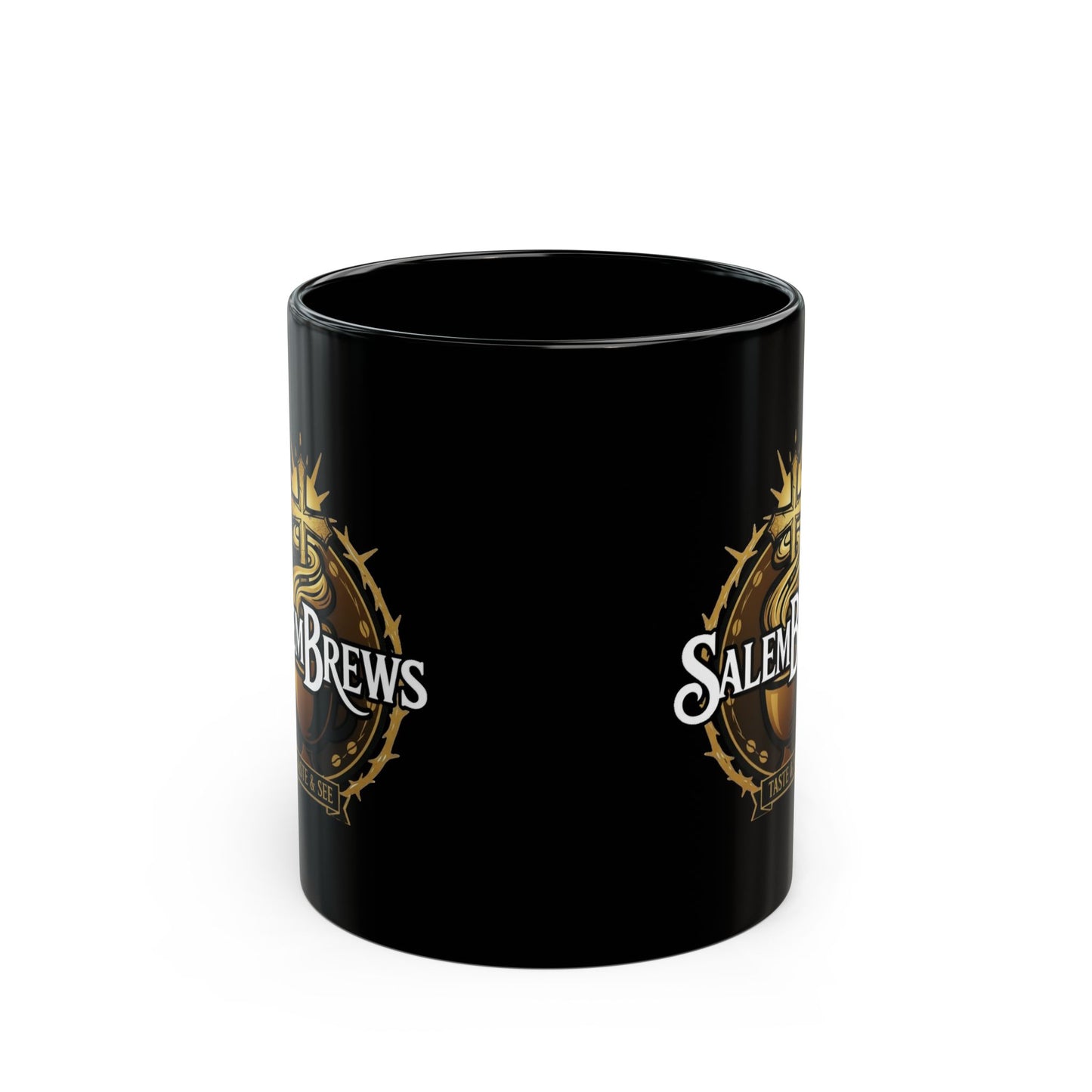 SalemBrews Black Ceramic Mug (11oz, 15oz)