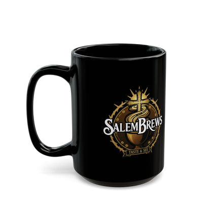 SalemBrews Black Ceramic Mug (11oz, 15oz)