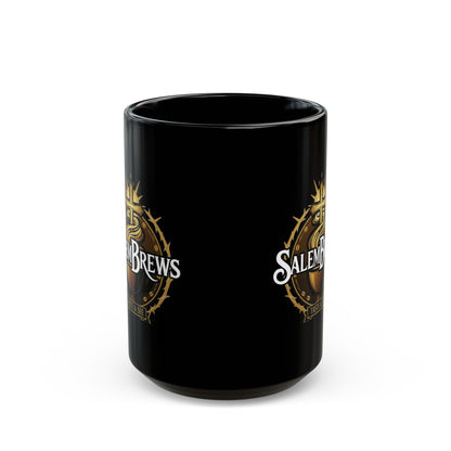 SalemBrews Black Ceramic Mug (11oz, 15oz)