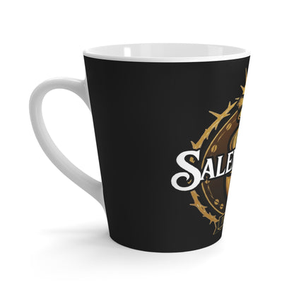 SalemBrews Latte Mug – Gothic Coffee Logo Ceramic Cup