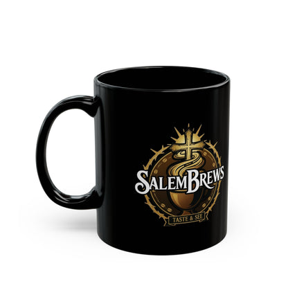SalemBrews Black Ceramic Mug (11oz, 15oz)