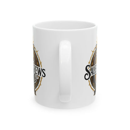 SalemBrews White Ceramic Mug (11oz & 15oz)