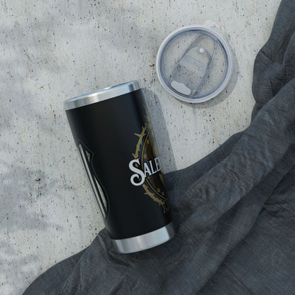 SalemBrews 20oz Blue Line Black Tumbler