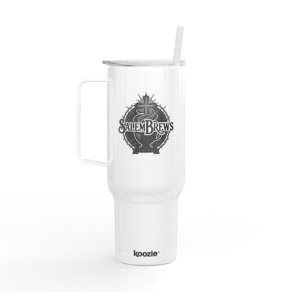 SalemBrews 40oz Engraved Stainless Tumbler with Lid & Handle