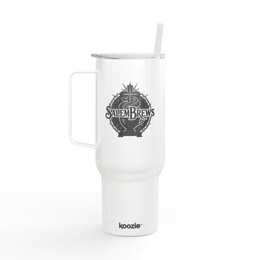 SalemBrews 40oz Engraved Stainless Tumbler with Lid & Handle