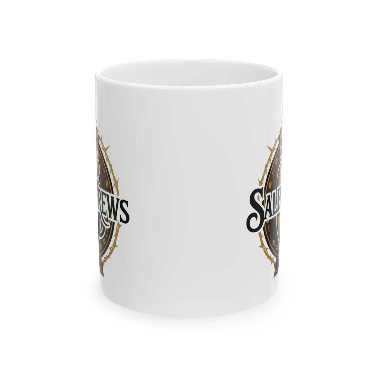 SalemBrews White Ceramic Mug (11oz & 15oz)