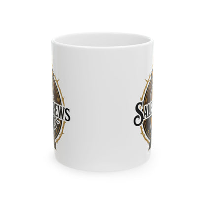 SalemBrews White Ceramic Mug (11oz & 15oz)