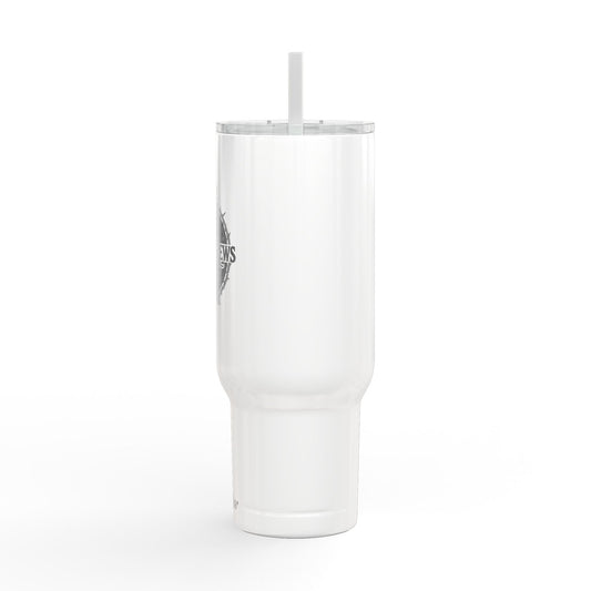SalemBrews 40oz Engraved Stainless Tumbler with Lid & Handle
