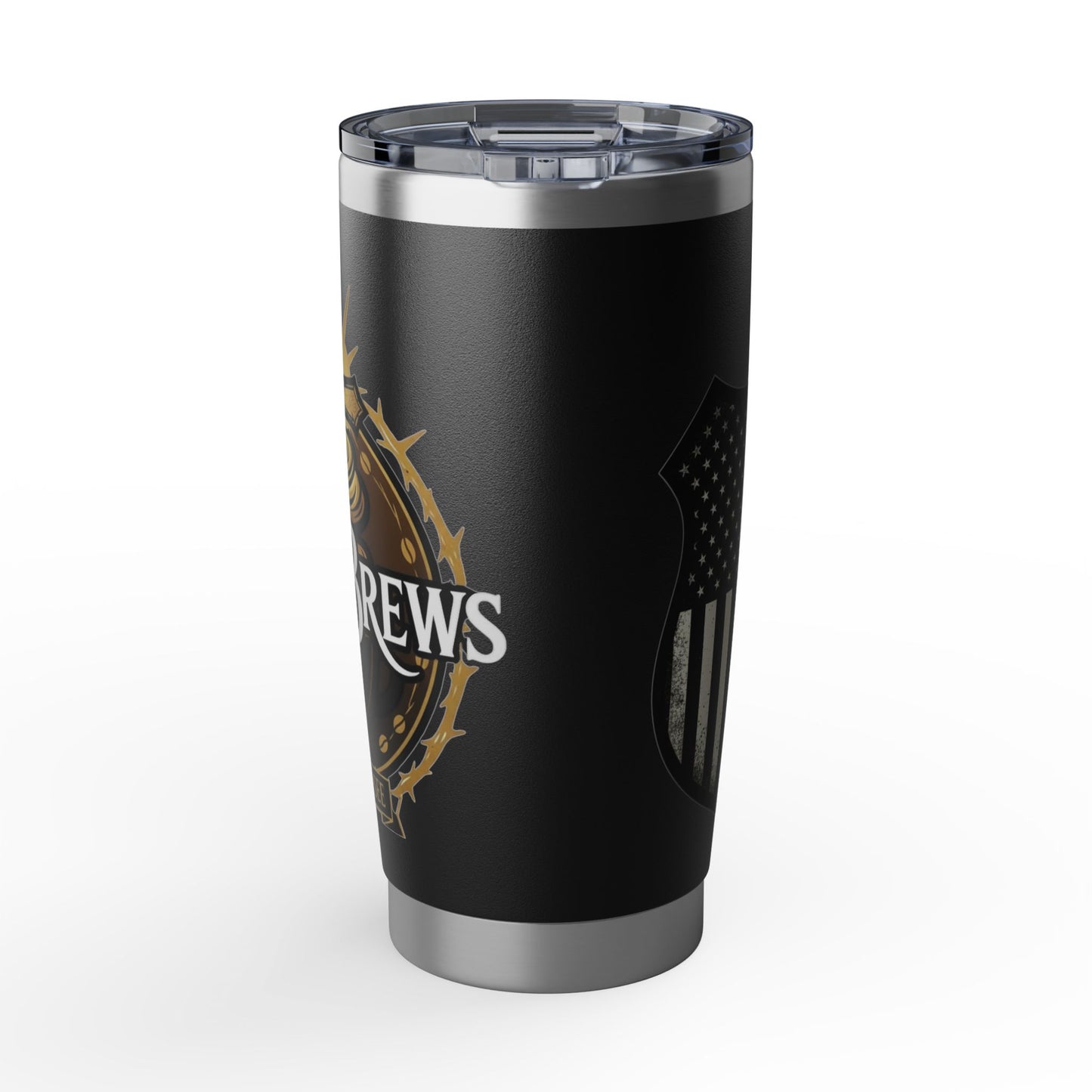 SalemBrews 20oz Blue Line Black Tumbler