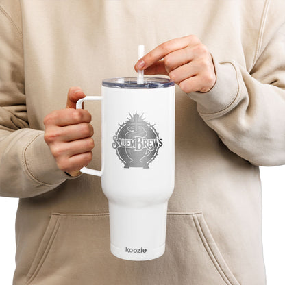SalemBrews 40oz Engraved Stainless Tumbler with Lid & Handle