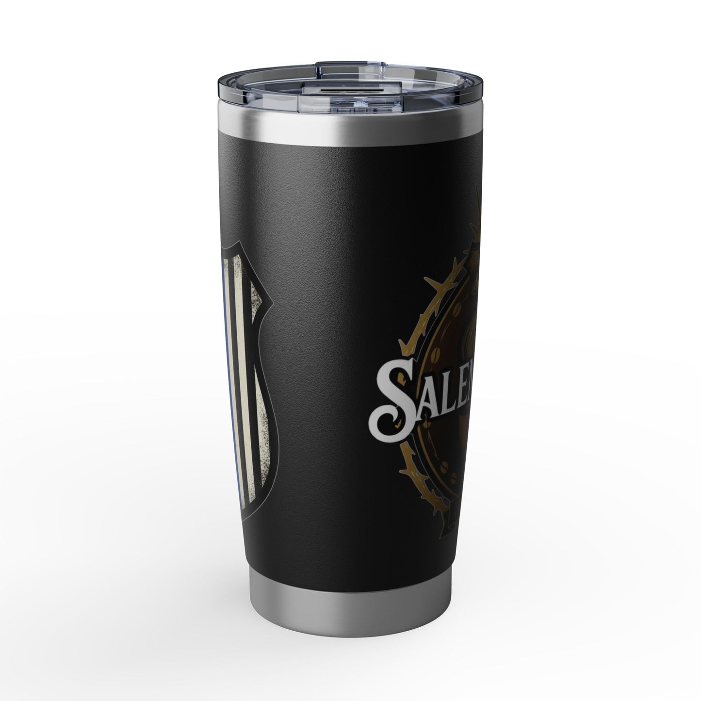 SalemBrews 20oz Blue Line Black Tumbler