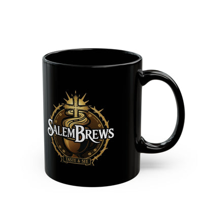 SalemBrews Black Ceramic Mug (11oz, 15oz)