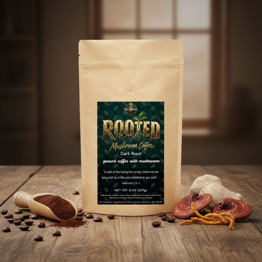 Rooted Dark Roast Mushroom Coffee