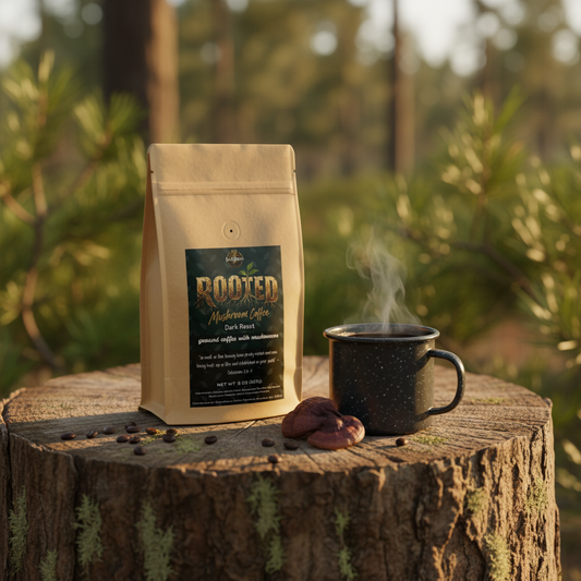 Rooted Dark Roast Mushroom Coffee