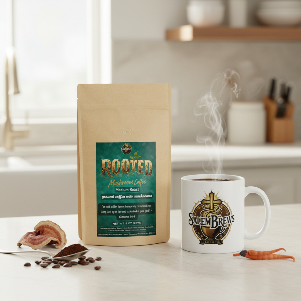 Rooted Medium Roast Mushroom Coffee